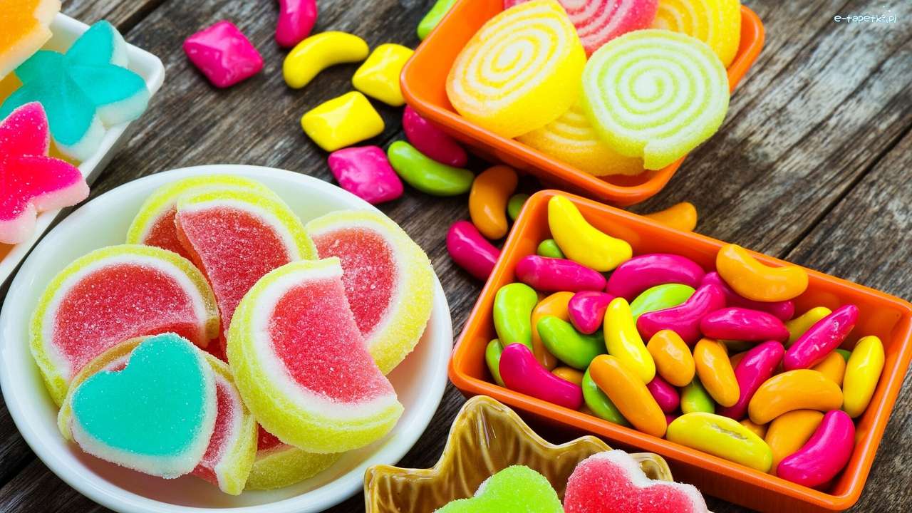 Süßigkeiten für Kinder Puzzlespiel online