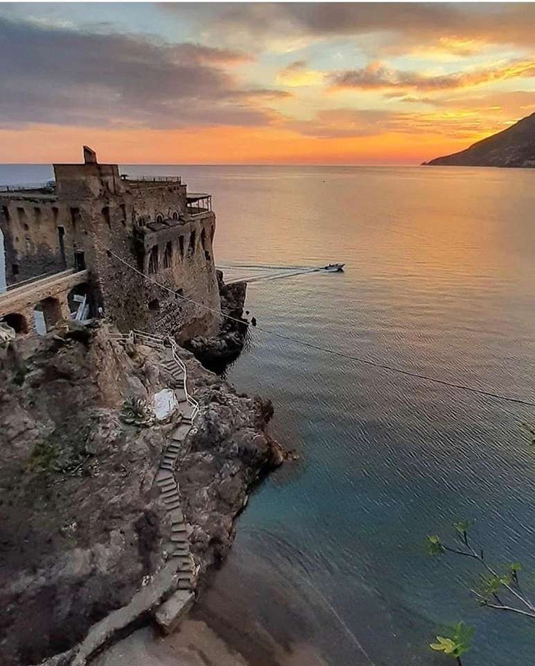 Sunset Maiori Amalfi Coast SA Ιταλία παζλ online