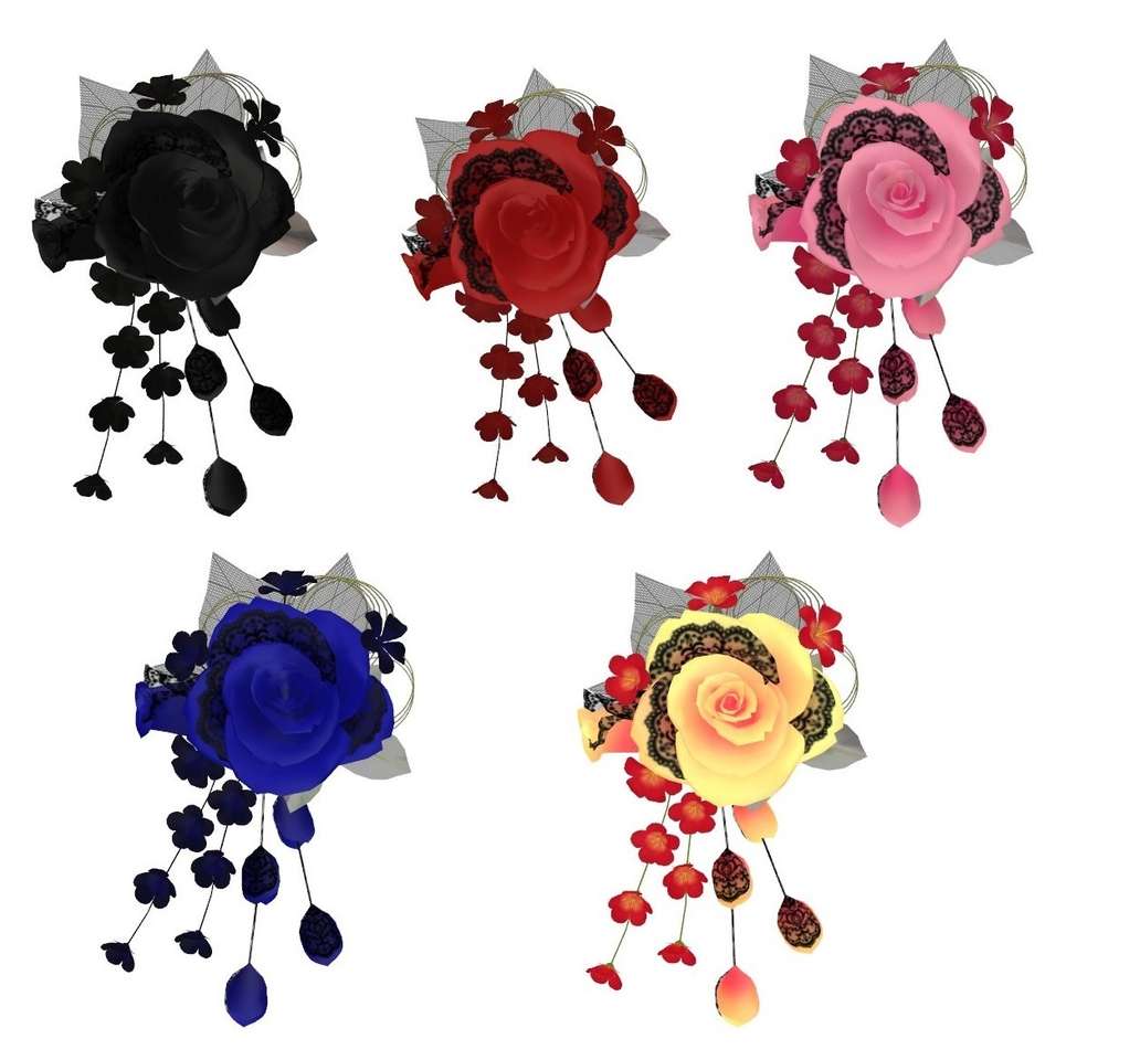 Lindas presilhas florais quebra-cabeças online