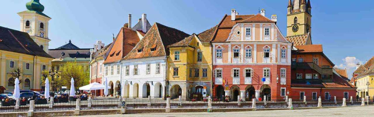 Altstadt in Rumänien Puzzlespiel online