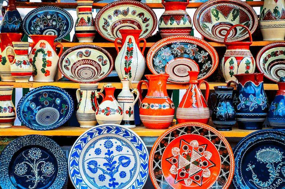 Suvenýry rumunská keramika skládačka