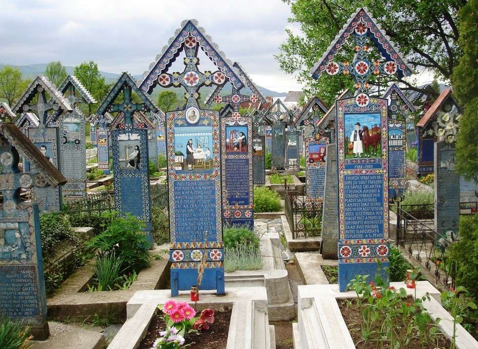 Grabstätten in Maramures in Rumänien Puzzlespiel online