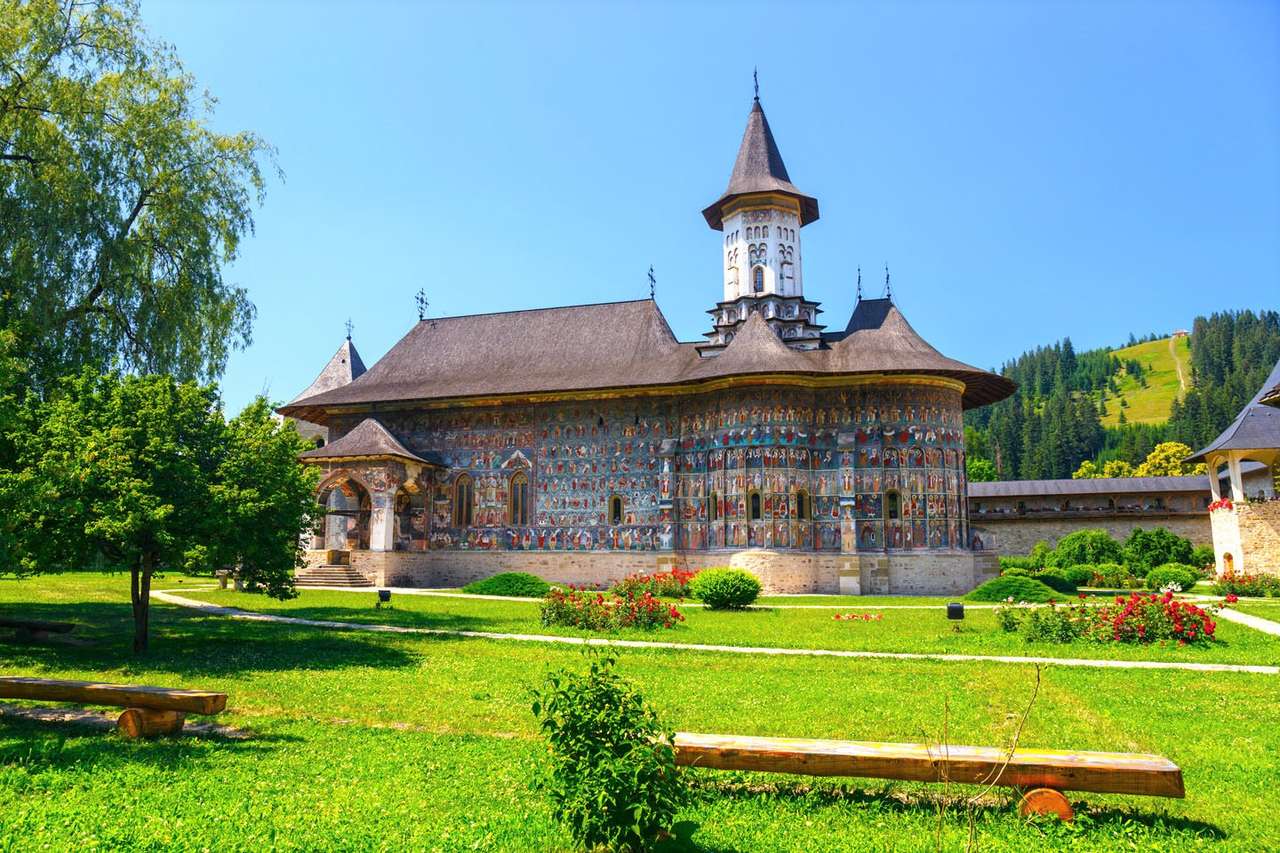 Kolostor komplexum Romániában online puzzle