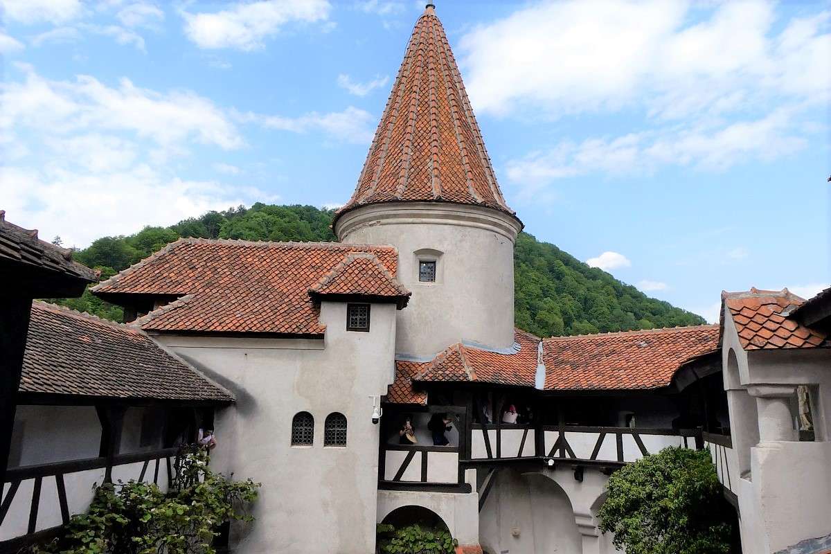 Schloss Bran in Rumänien Online-Puzzle