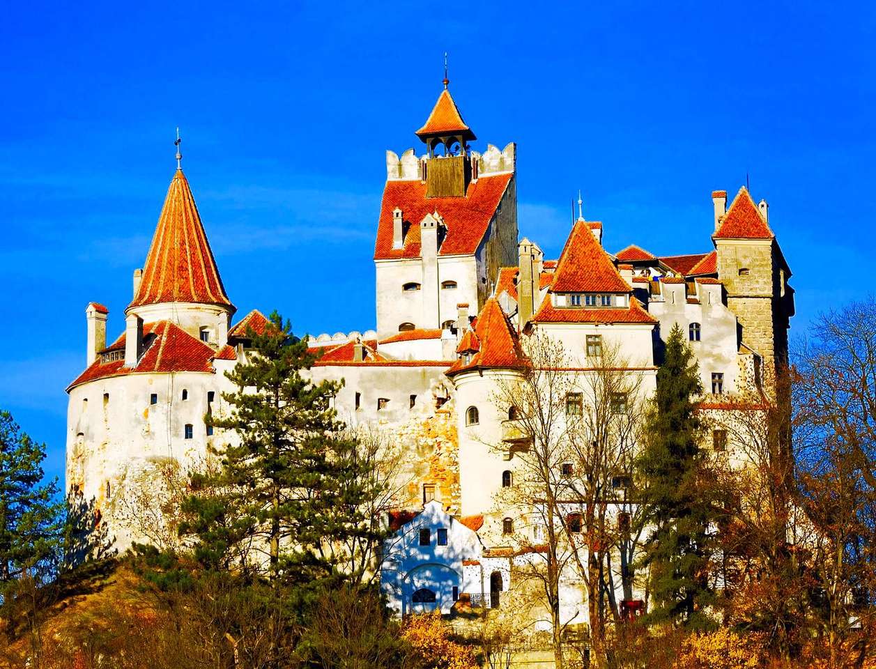 Schloss Bran in Rumänien Online-Puzzle