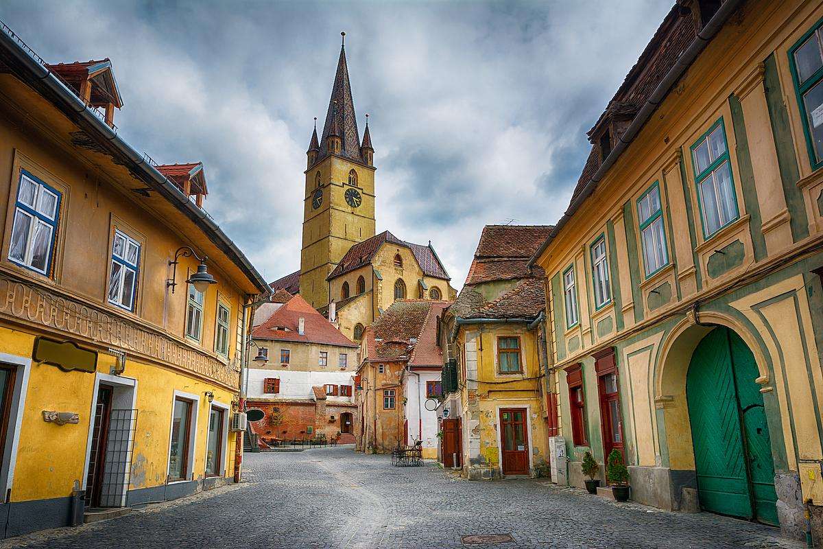 Città di Sibiu in Romania puzzle online