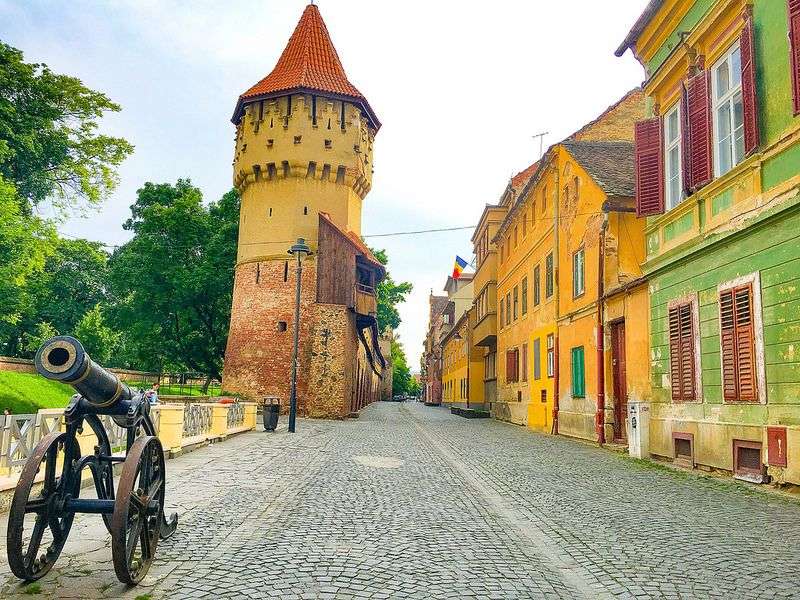 Sibiu stad in Roemenië online puzzel