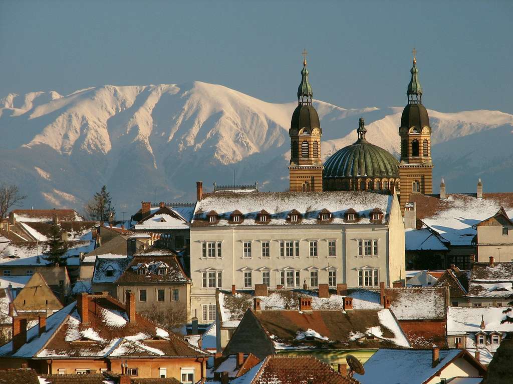 Město Sibiu v Rumunsku skládačky online