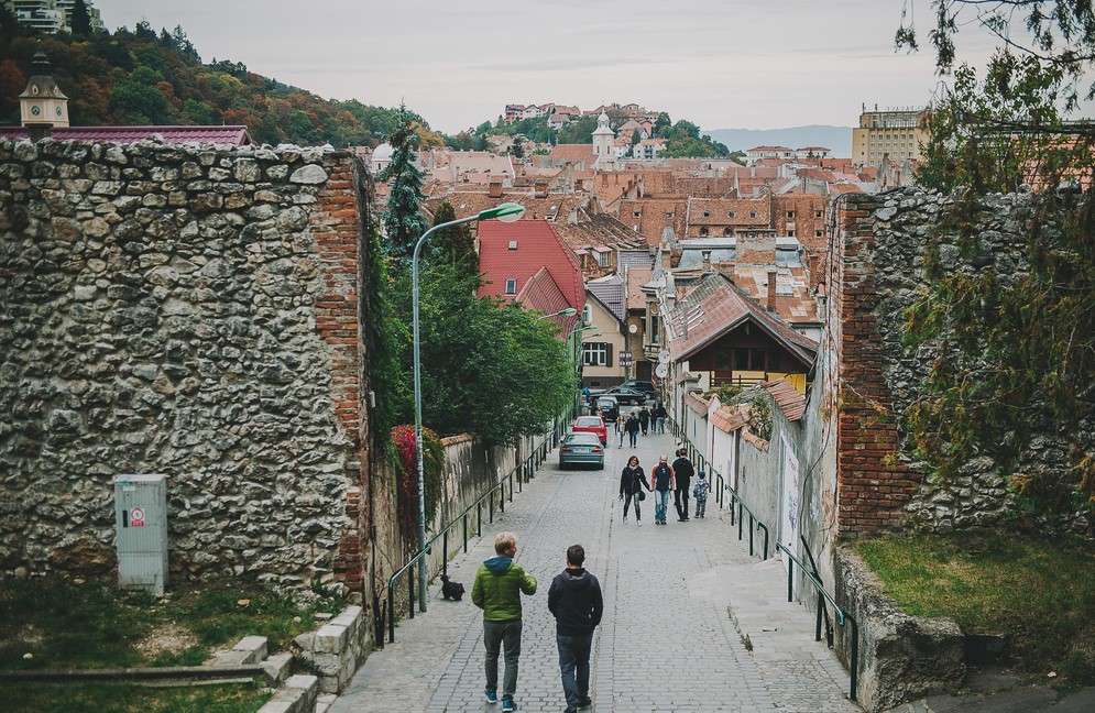 Brasov stad i Rumänien Pussel online