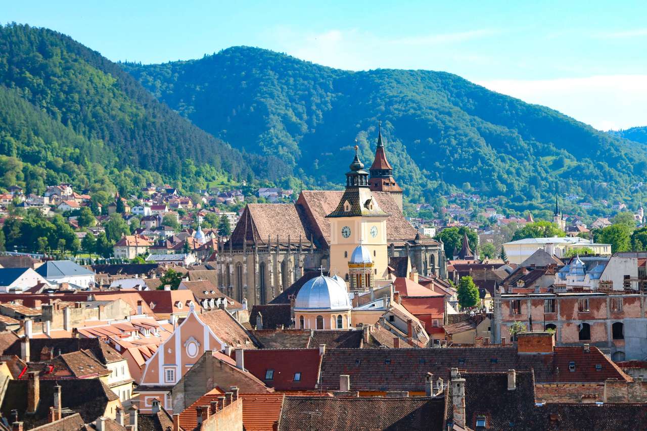 Cidade de Brasov na Romênia quebra-cabeças online