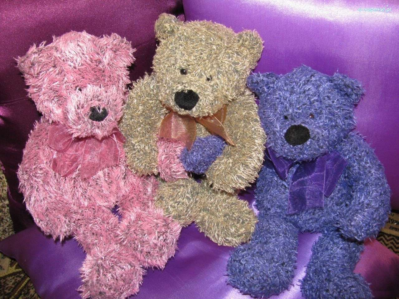 ours en peluche colorés puzzle en ligne