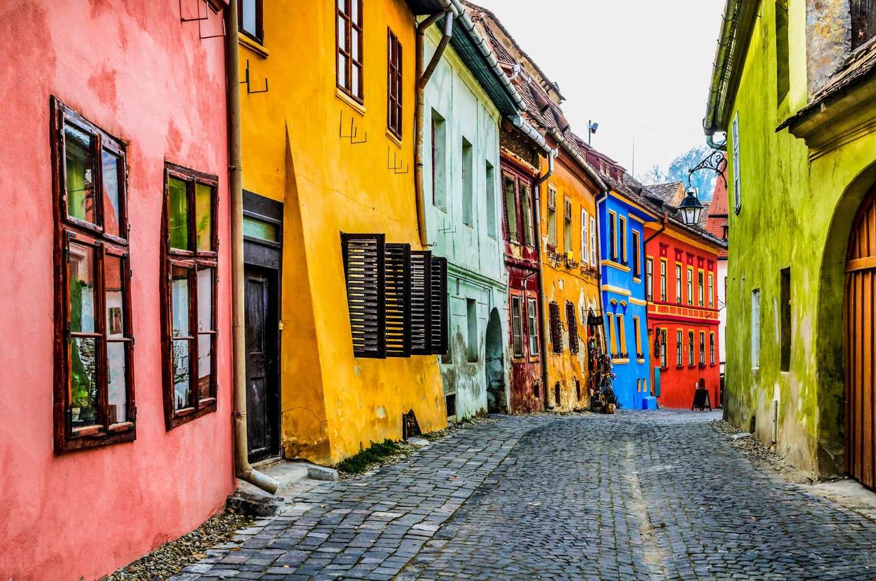 Sighisoara stad in Roemenië online puzzel