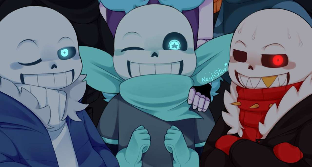 Sans-versies van Undertale online puzzel