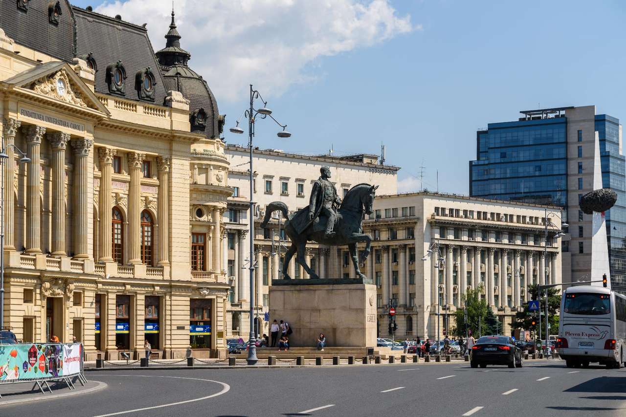 Bukarest i Rumänien pussel på nätet
