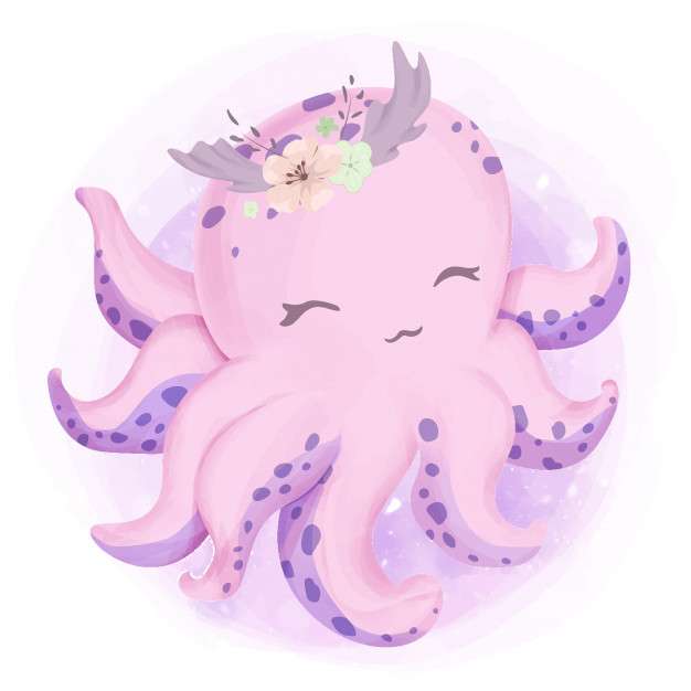 geanimeerde octopus online puzzel