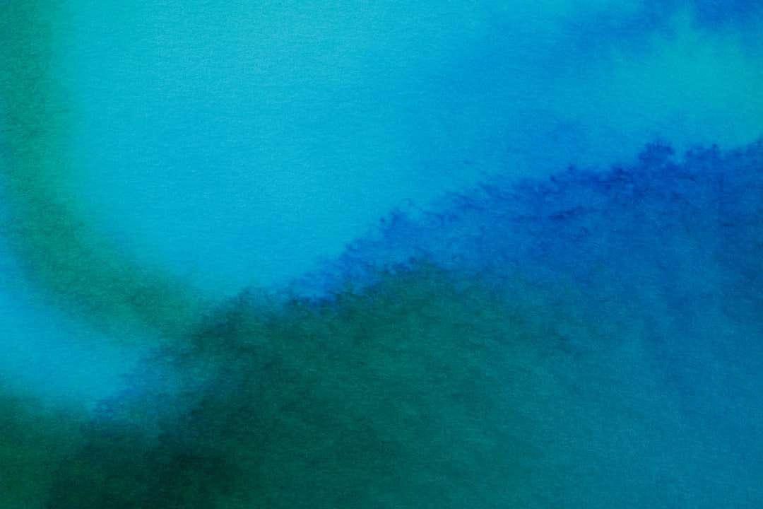 blauw en wit abstract schilderij online puzzel