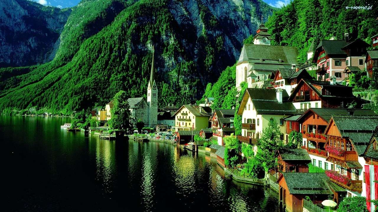 Stadt am See, Hügel Puzzlespiel online