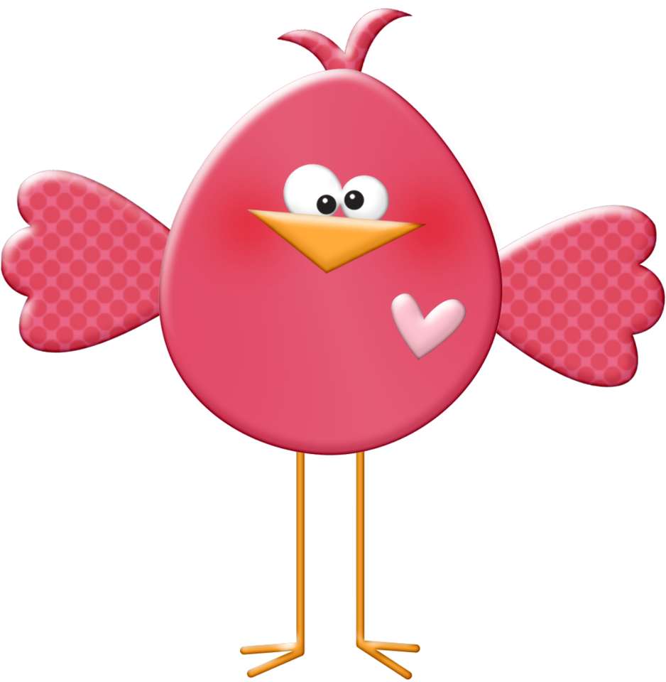 rosa fågel pussel på nätet