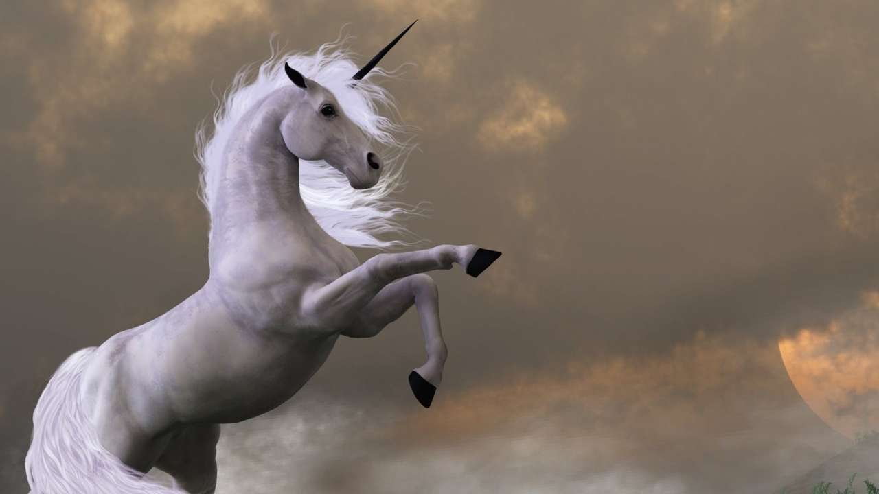 White unicorn παζλ online