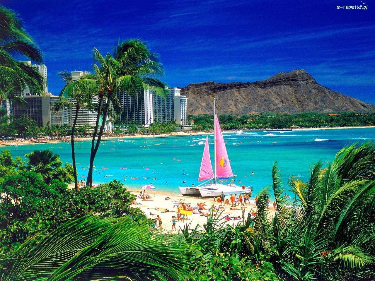 плаж в Хавай онлайн пъзел