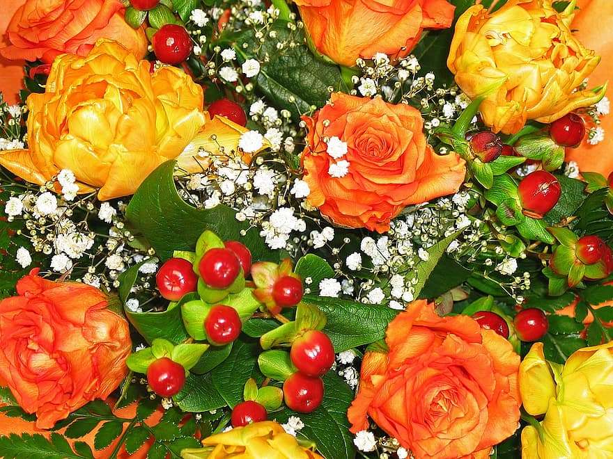 Bouquet colorato misto puzzle online