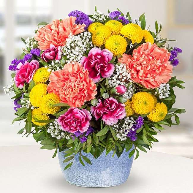 Bouquet colorido mixto rompecabezas en línea