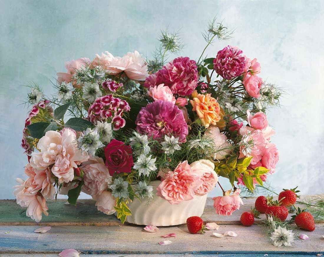 Bouquet colorato misto puzzle online