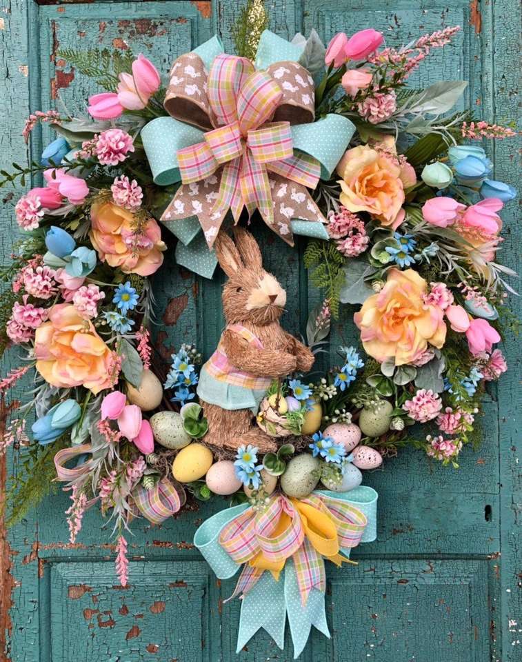 Easter wreath on the door online puzzle
