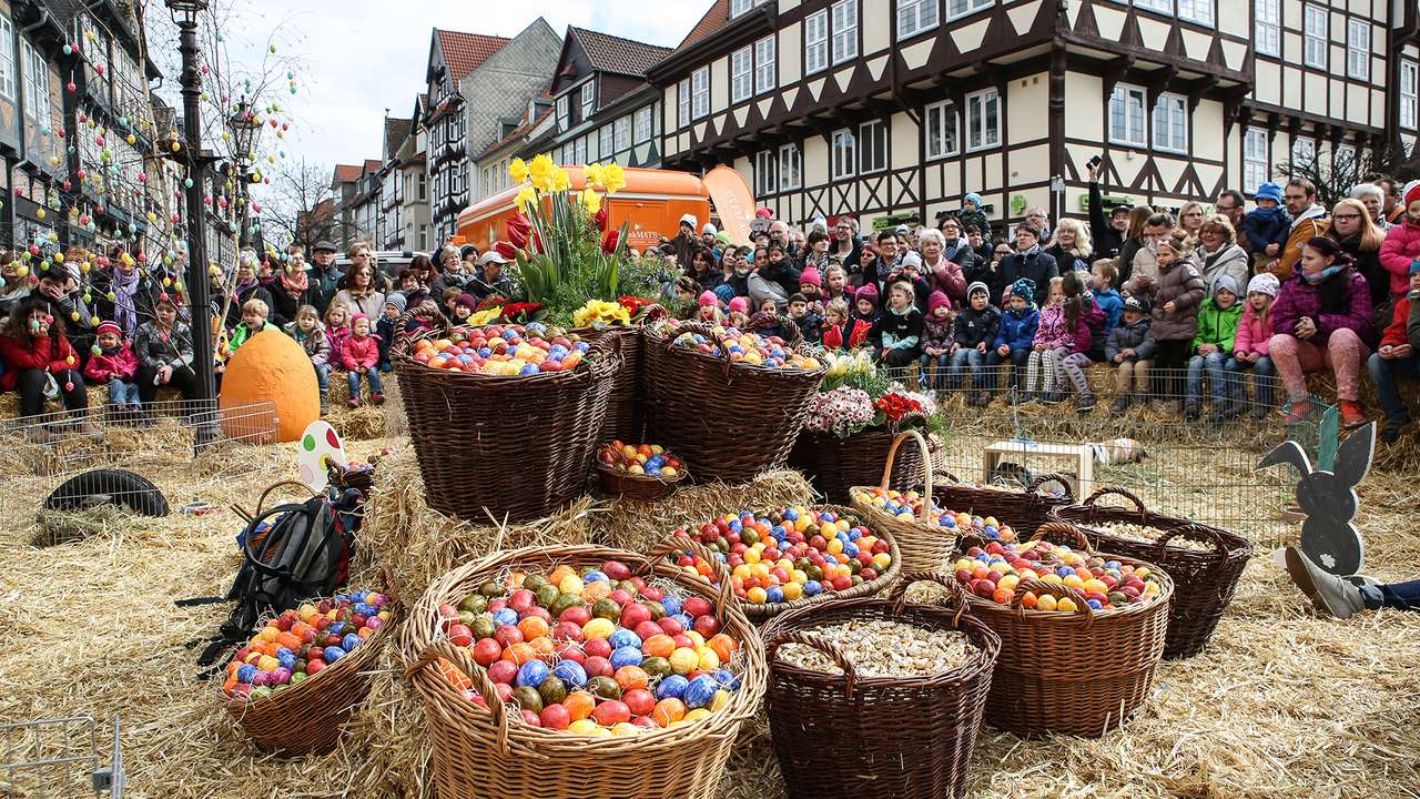 Velikonoce Velikonoční festival ve Wolfenbüttelu skládačky online