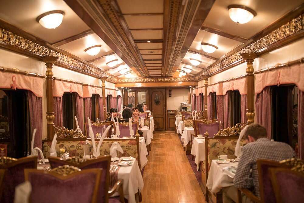 interior of a luxury train online puzzle