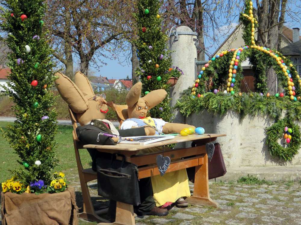 Húsvéti Osterbrunnen Amberg Sulzbach kirakós online