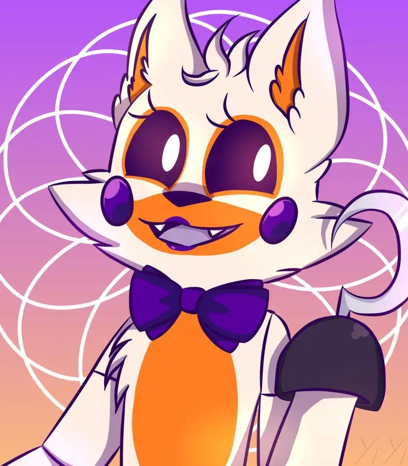 Lolbit por favor ficar paz à espera macio botão pino personalizável amante  presente dos desenhos animados