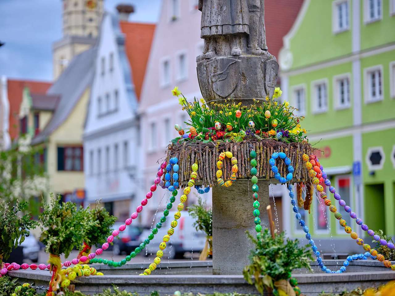 Easter fountain Altmühltal online puzzle