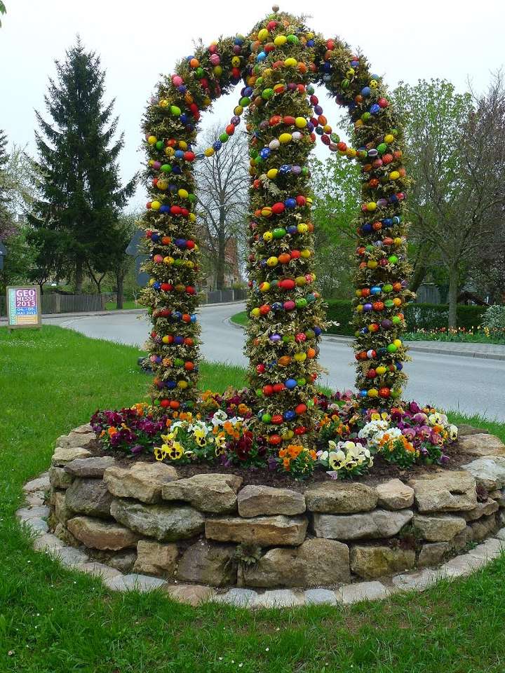 Pasqua Fontana di Pasqua tradizionale puzzle online
