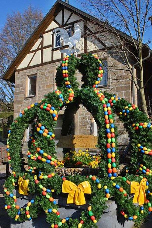 Pasqua Fontana di Pasqua tradizionale puzzle online