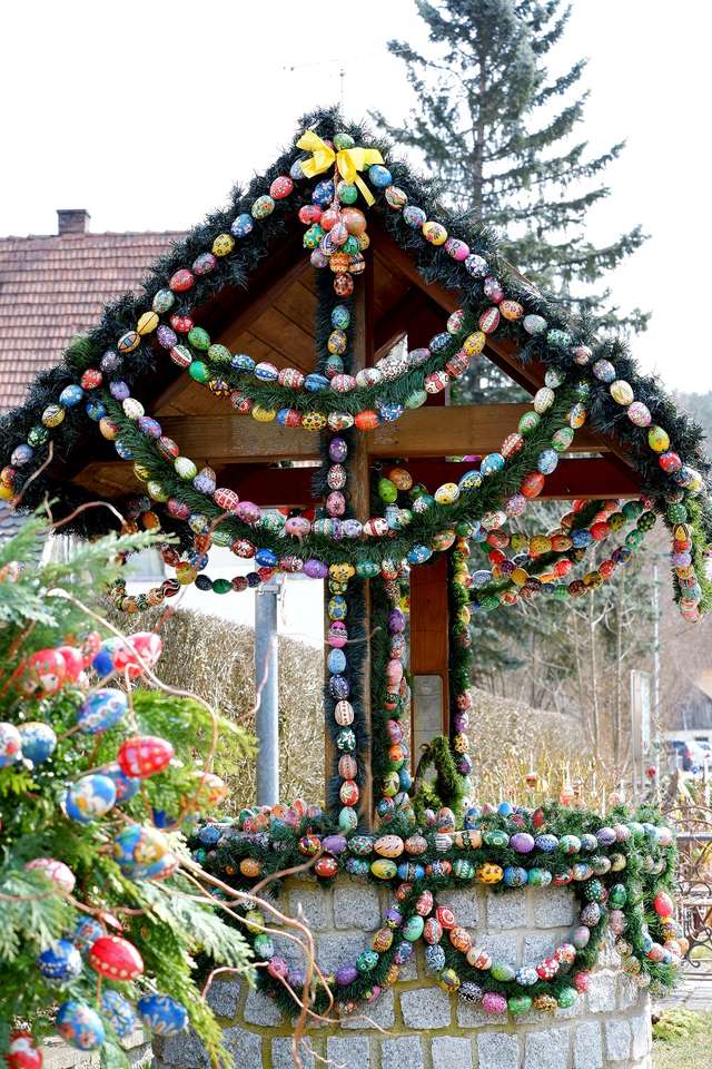 Húsvéti szökőkút Amberg Sulzbach kirakós online