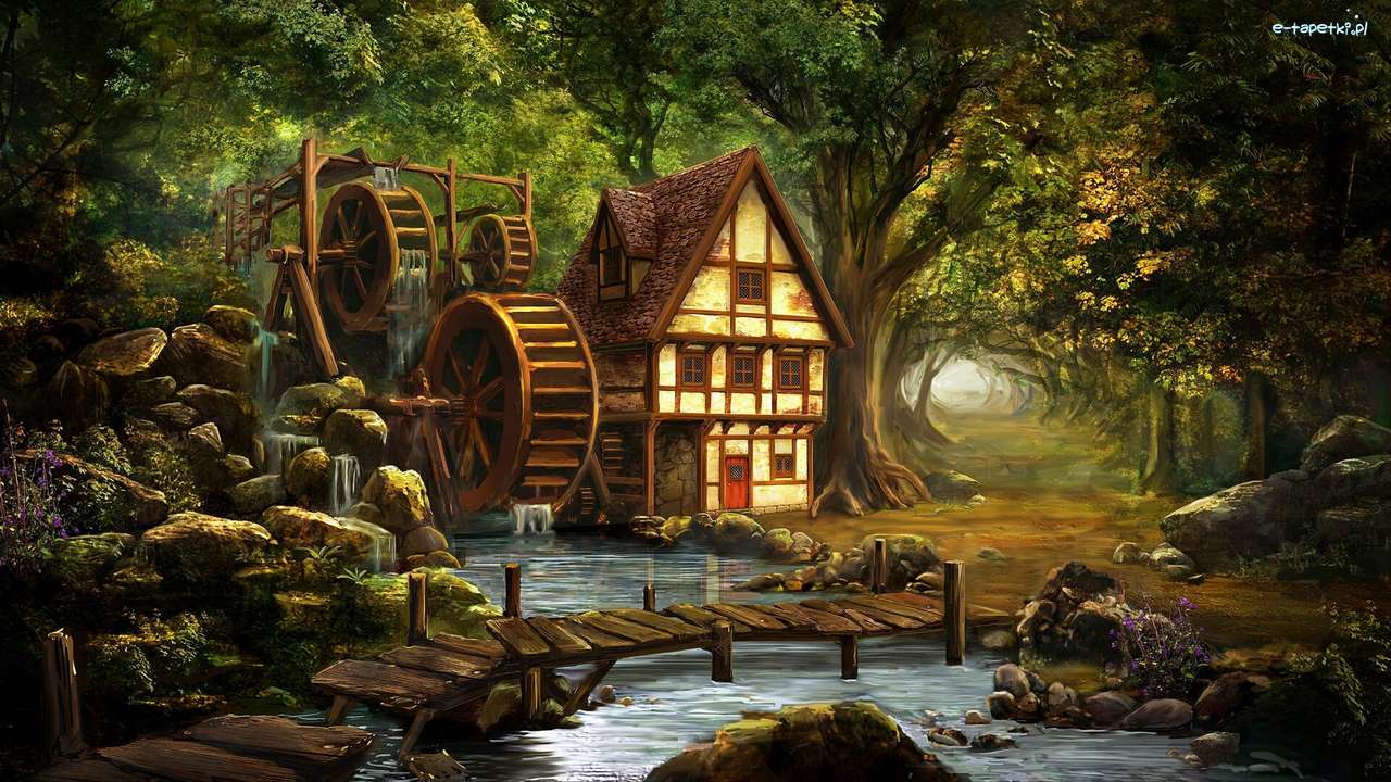 Mühle im Wald Puzzlespiel online