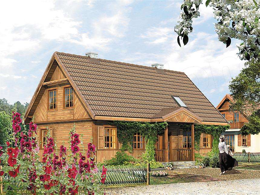 ξύλινο σπίτι online παζλ