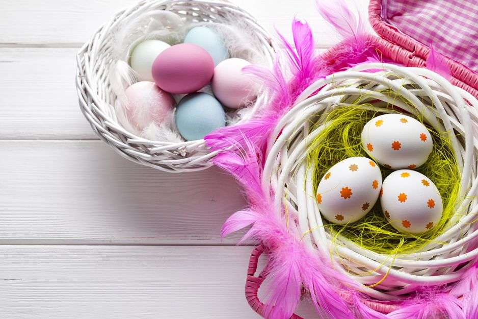 ovos em pó em decorações puzzle online