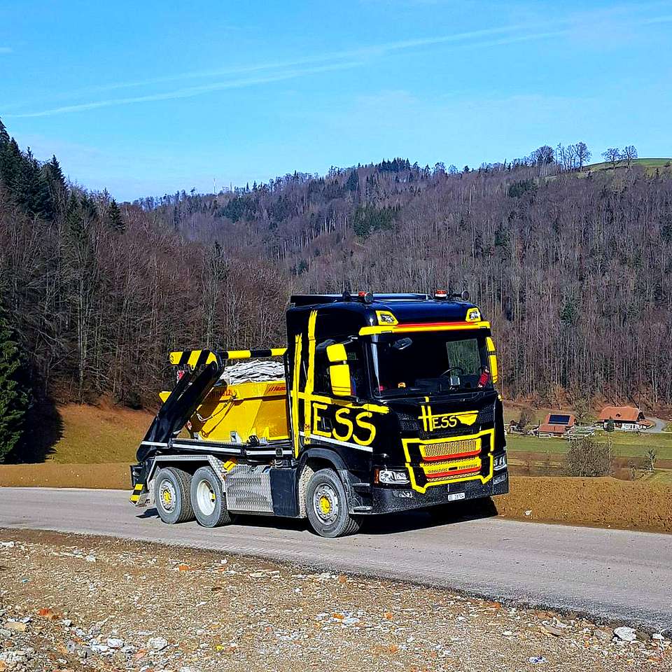 Scania строително превозно средство онлайн пъзел