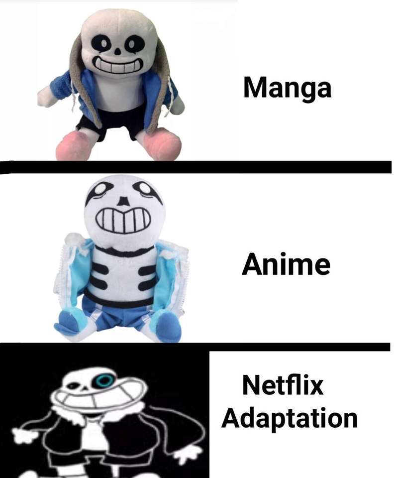 Sans xd manga anime och Netflix adaptacion pussel på nätet