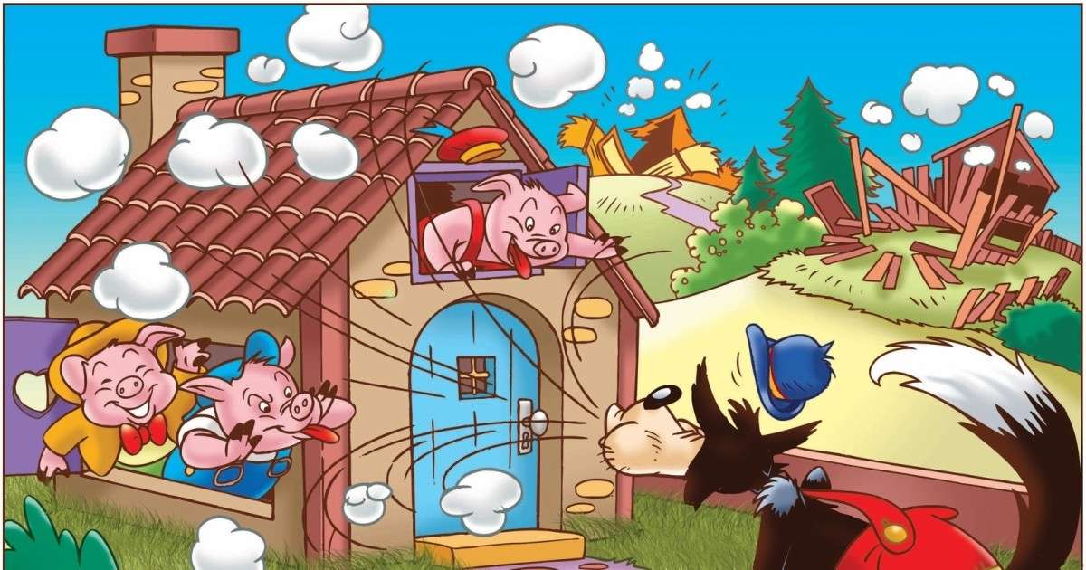 Die drei kleinen Schweine Puzzlespiel online