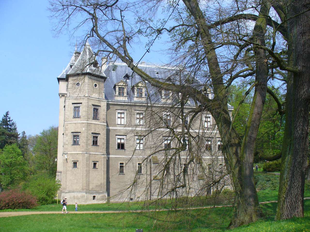 Schloss in Gołuchów Online-Puzzle