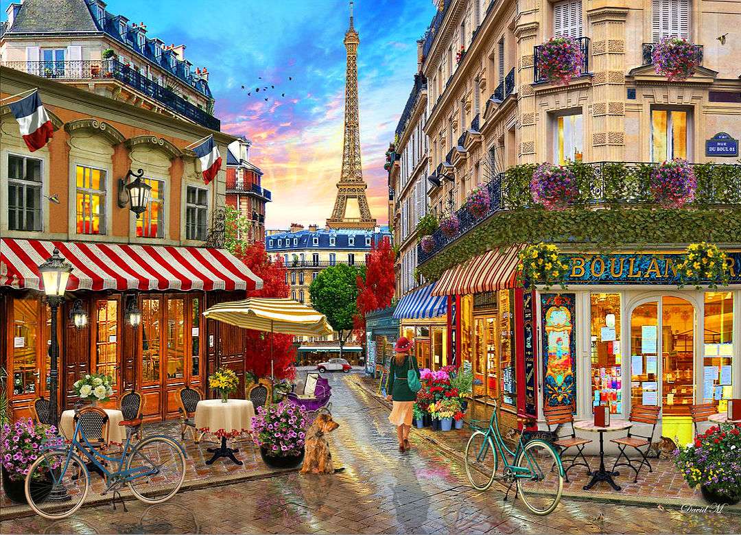 Léto v Paříži online puzzle