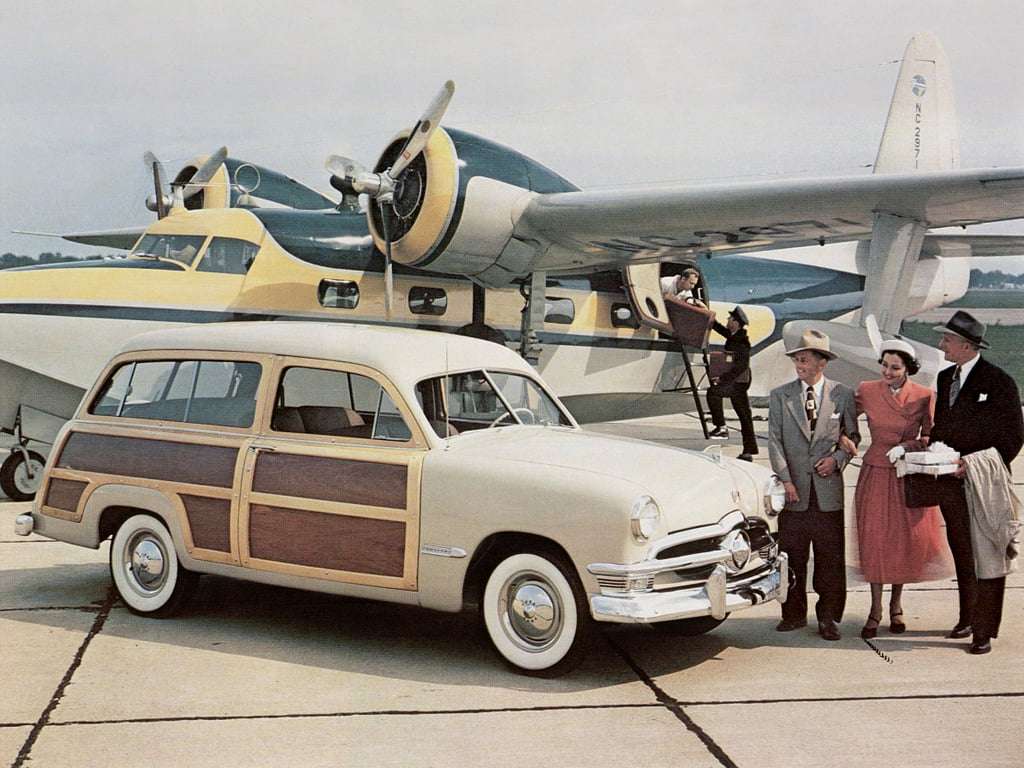 1950 Ford Custom DeLuxe V-8 Stationwagen online puzzel