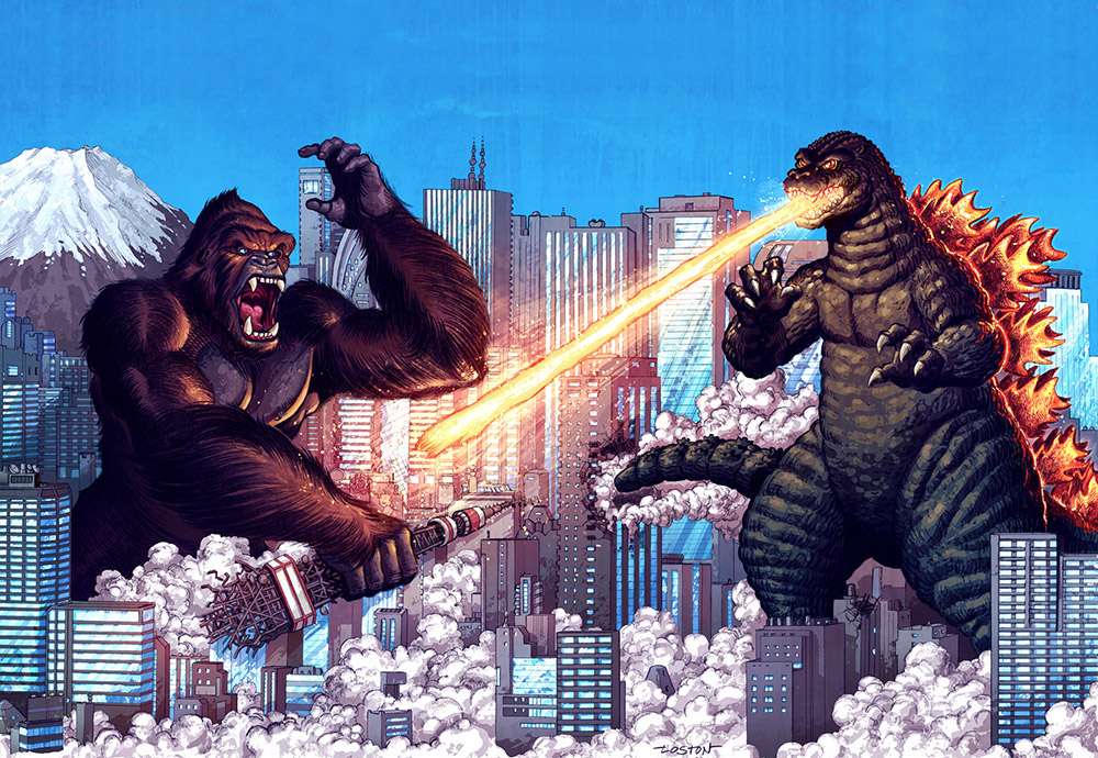 Godzilla gegen Kong Online-Puzzle