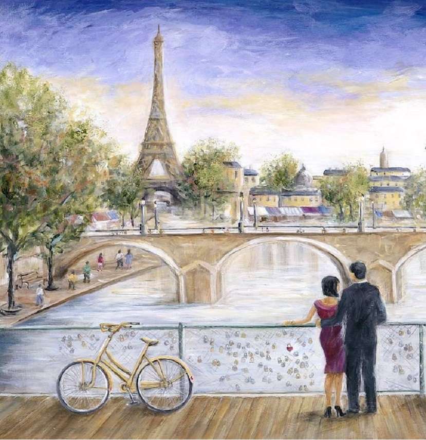 Målade Paris. pussel på nätet