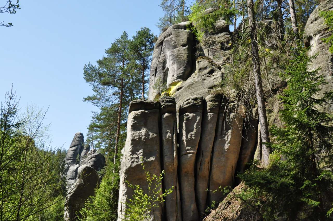 Órgãos de rocha, adrspach, República Checa puzzle online