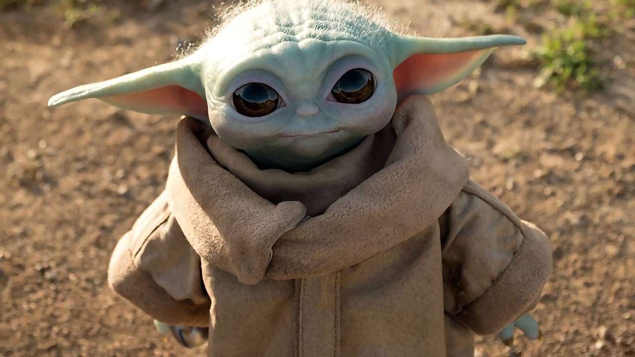 Baby Yoda. online puzzel