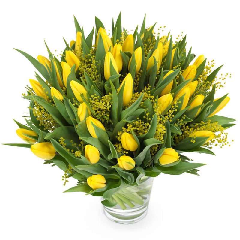 Tulipes jaunes puzzle en ligne